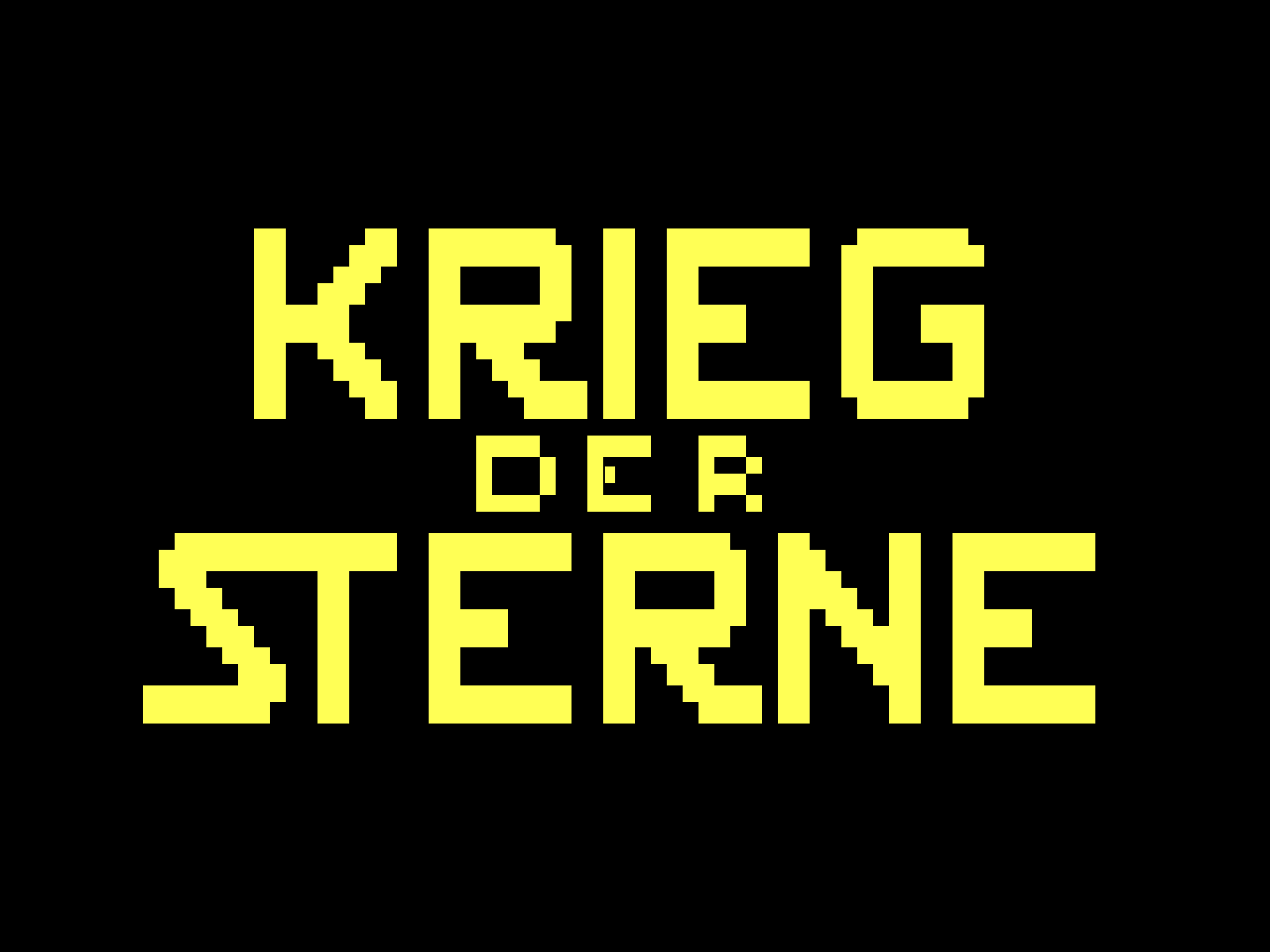 Screenshot vom deutschen Titel: »Krieg der Sterne«